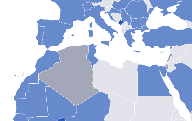 Delta Airlines présente une carte non divisée du Maroc
